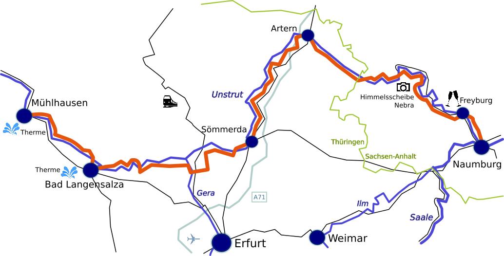 Radfahren an der Unstrut: Tipps für Radreisen